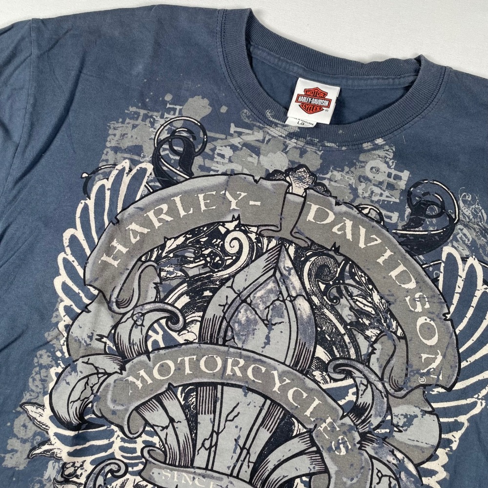 Harley-Davidson Graphic T-Shirt Horny Toad Temple Texas Biker‎ ZZ Top Toad Large